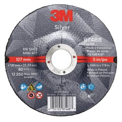 Silver 3M Cut Off Type 27 (Depressed Center) 5 x .045 AB87468 for General Purpose