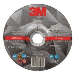 Silver 3M Cut Off Type 27 (Depressed Center) 6 x .045 AB87470 for General Purpose