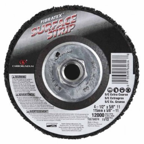 Surface Strip Depressed Center Wheels Silicon Carbide Extra Coarse 4-1/2X5/8-11