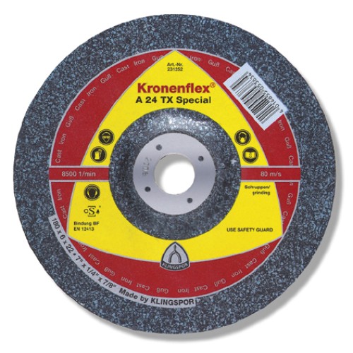 Depressed Center 5x1/4(6mm)x7/8 A24tx Klingspor 231251