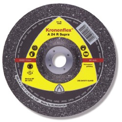 Grinding Disc Type 27 (Depressed Center) 5" x 1/4" (6mm) x 7/8" A24R for Steel & Stainless Steel Klingspor 13402