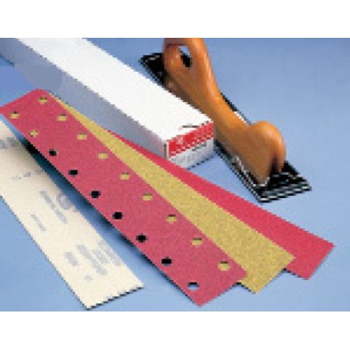 Strips 2-3/4" Wide x 17-1/2" Long 80 Grit E-Weight Paper Plain Backed Premier Red Carborundum 21348