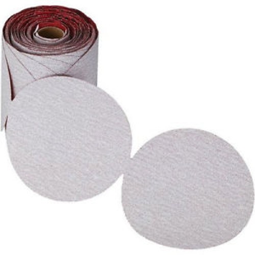 Sanding Disc 6" Diameter No Hole 800 Grit Premier Red PSA Sticky Back Roll Carborundum 18162