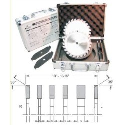 10" Diameter Dado Set 24 Tooth 1" Bore