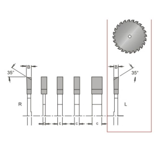 Dado Saw Only. Right Hand Dimar 10-24R