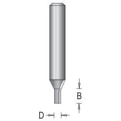 107R6-3 Straight Bit Plunge 2 Flute 1/8" Diameter 7/16" Length 3/8" Shank