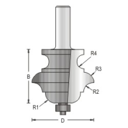 Multi Profile Bit Dimar 167R8-54