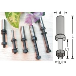 1900118 Arbor & Nut 1/2" Arbor 2-5/8" Length
