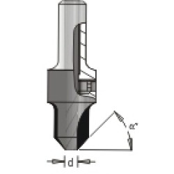 Carbide Tipped Countersink 1/8" X 5/16" Dimar 202-CT-3D