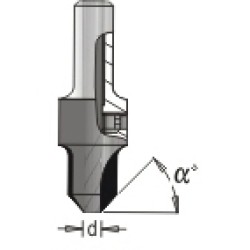 Carbide Tipped Countersink 3/16 X 15/32 Dimar 202-CT-5.5