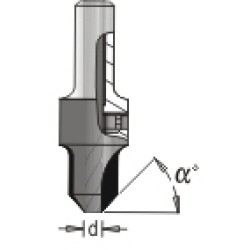Carbide Tipped Countersink 15/64 X 1/2 Dimar 202-CT-6