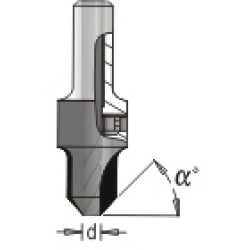 Carbide Tipped Countersink 1/4" X 1/2" Dimar 202-CT-6B