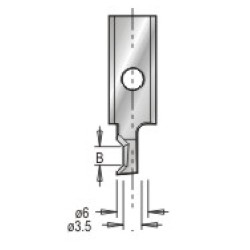 3185002 Insert Knife Cutting and Chamfering 1.5mm