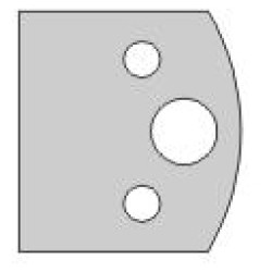 Blank Knives B=33mm X 40mm  (Set of 2) Dimar 3300046