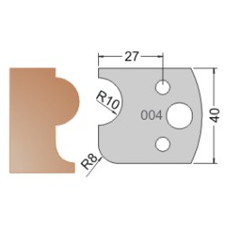 #004 40mm Knives For MPC Multi Profile Cutter (Set of 2) Dimar 3300440