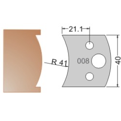 #008 40mm Limiters For MPC Multi Profile Cutter (Set of 2) Dimar 3400840