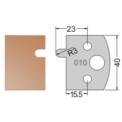 #010 40mm Limiters For MPC Multi Profile Cutter (Set of 2) Dimar 3401040