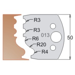 #013 50mm Limiters For MPC Multi Profile Cutter (Set of 2) Dimar 3401350