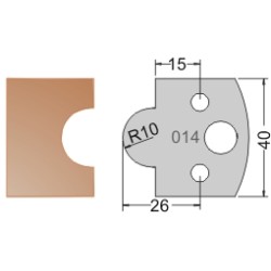 #014 40mm Limiters For MPC Multi Profile Cutter (Set of 2) Dimar 3401440