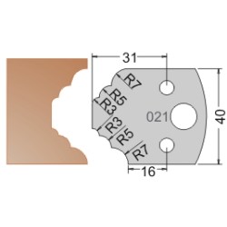 #021 40mm Limiters For MPC Multi Profile Cutter (Set of 2) Dimar 3402140