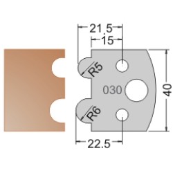 #030 40mm Limiters For MPC Multi Profile Cutter (Set of 2) Dimar 3403040