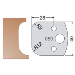 #050 40mm Limiters For MPC Multi Profile Cutter (Set of 2) Dimar 3405040