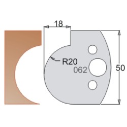 #062 50mm Limiters For MPC Multi Profile Cutter (Set of 2) Dimar 3406250