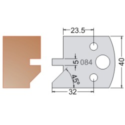 #084 40mm Limiters For MPC Multi Profile Cutter (Set of 2) Dimar 3408440