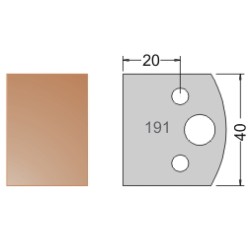 #191 40mm Limiters For MPC Multi Profile Cutter (Set of 2) Dimar 3419140