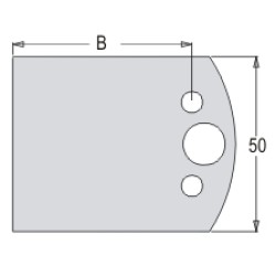 Blank Knives B=34mmx50mm 2pcs Dimar 3500034