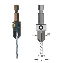Snappy 3/32" Drill & Countersink Dimar 43006