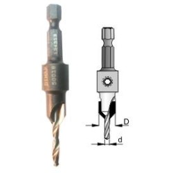 Snappy Carbide Tipped Countersink 9/64" Dimar 50964