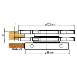 Tongue & Groove 5/16" Cutter Set Dimar 707TG516