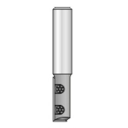 7RL8-14MS Straight Bit Plunge 1 Flute 14mm Diameter 30mm Length 1/2" Shank L309 Knife