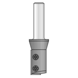 7RL8-19S Straight Bit Plunge 1 Flute 3/4" Diameter 1-3/16" Length 1/2" Shank L301 Knife