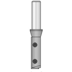 7RW8-16MS Straight Bit Plunge 1 Flute  16mm Diameter 50mm Length 1/2" Shank L501 Knife