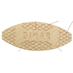 #0 Wood Biscuits  1000 Pcs Dimar BJ0