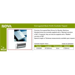 C/t Corrugated 25" X 2" X 5/16" Dimar C635508