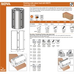 Finishing Cutter D=125, B=210 Bore=40 Dimar K7336459