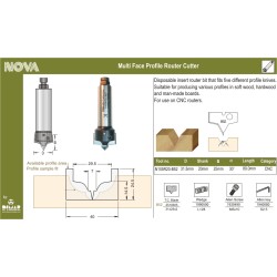 Cnc V Groove  30 Degrees Dimar N105R20-B52
