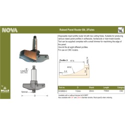 Cnc Raised Panel - Profile #3 Dimar N126R20-3