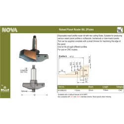 Cnc Raised Panel - Profile #8 Dimar N126R20-8