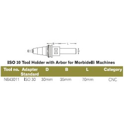 Chuck  Iso30  30mm X 35mm X 70mm Dimar N643011