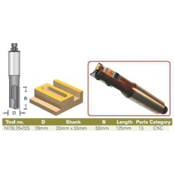 Cnc Straight, Plunge 20mmx50mm Dimar N7BL20-20S