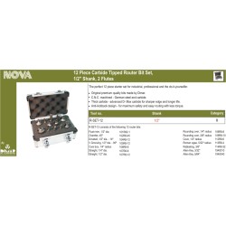 Dimar's 12 Pc. Router Bit Set Dimar R-SET-12