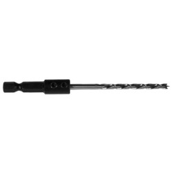 1/4" Diameter Lipped HSS Brad Point Drill Bit Regular Length 1/4" Hex Shank