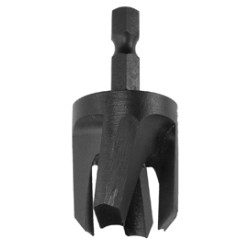 1/2" Plug Size Tapered Plug Cutter Quick Change 1/4" Hex Shank