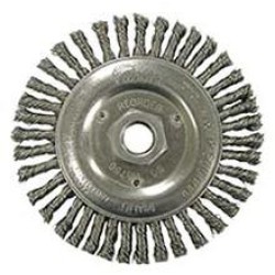 Wire Wheel 5" Diameter with 5/8-11 Arbour Hole .020 Gauge Stringer Bead (Stainless Steel)