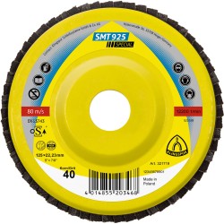 Flap Disc 5" Diameter 7/8" Arbour Hole SMT925 40 Grit Klingspor 321719