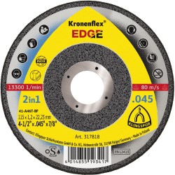 Cut Off Type 1 (Flat) 4-1/2 x .045 The Edge for Steel & Stainless Steel Klingspor